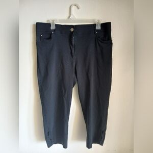 Verve Blues Size 16 Black Capri Pants